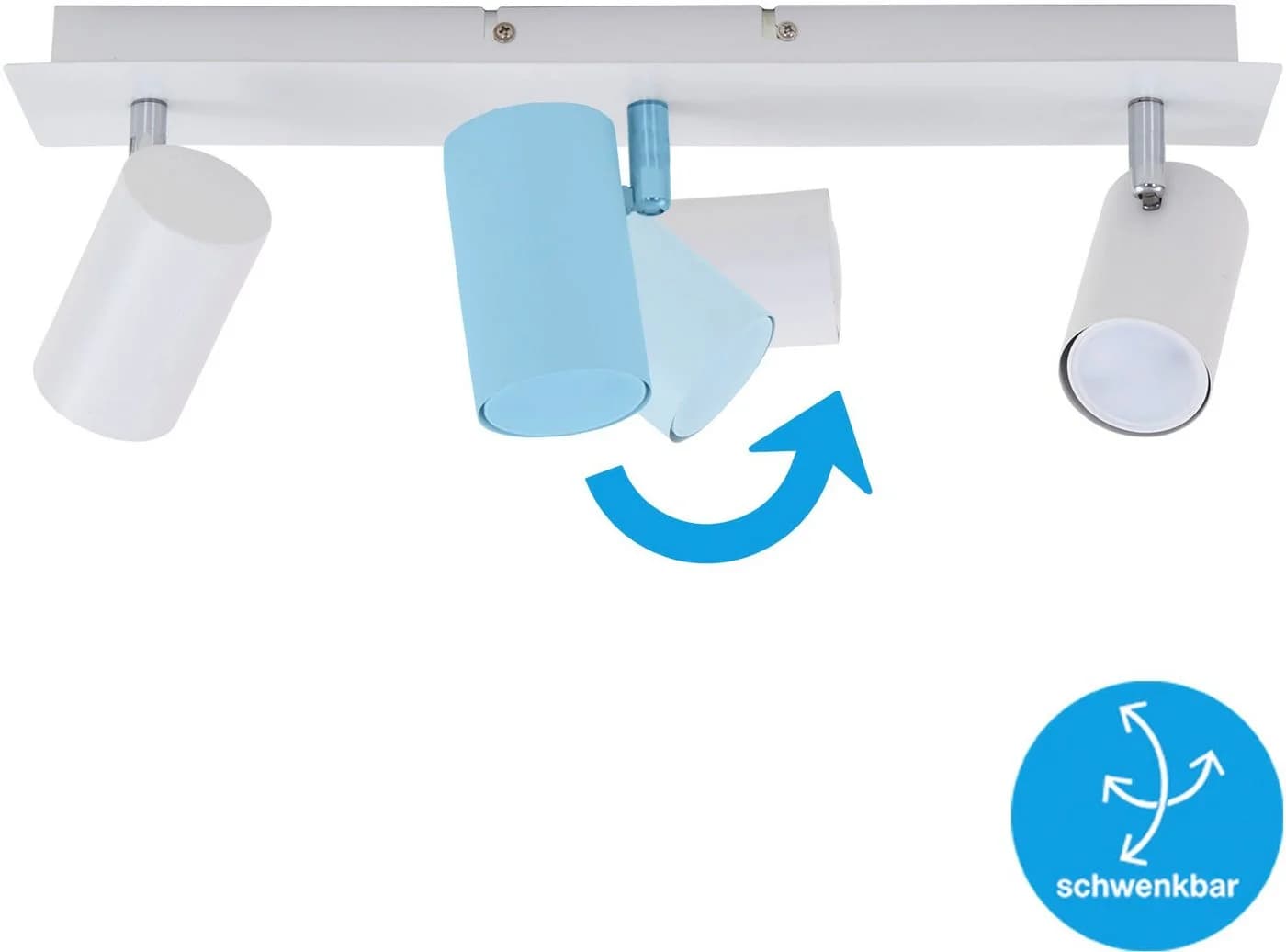 BRILONER LED Deckenspots 3-flammig Weiß Schwenkbar GU10 - Bild 5