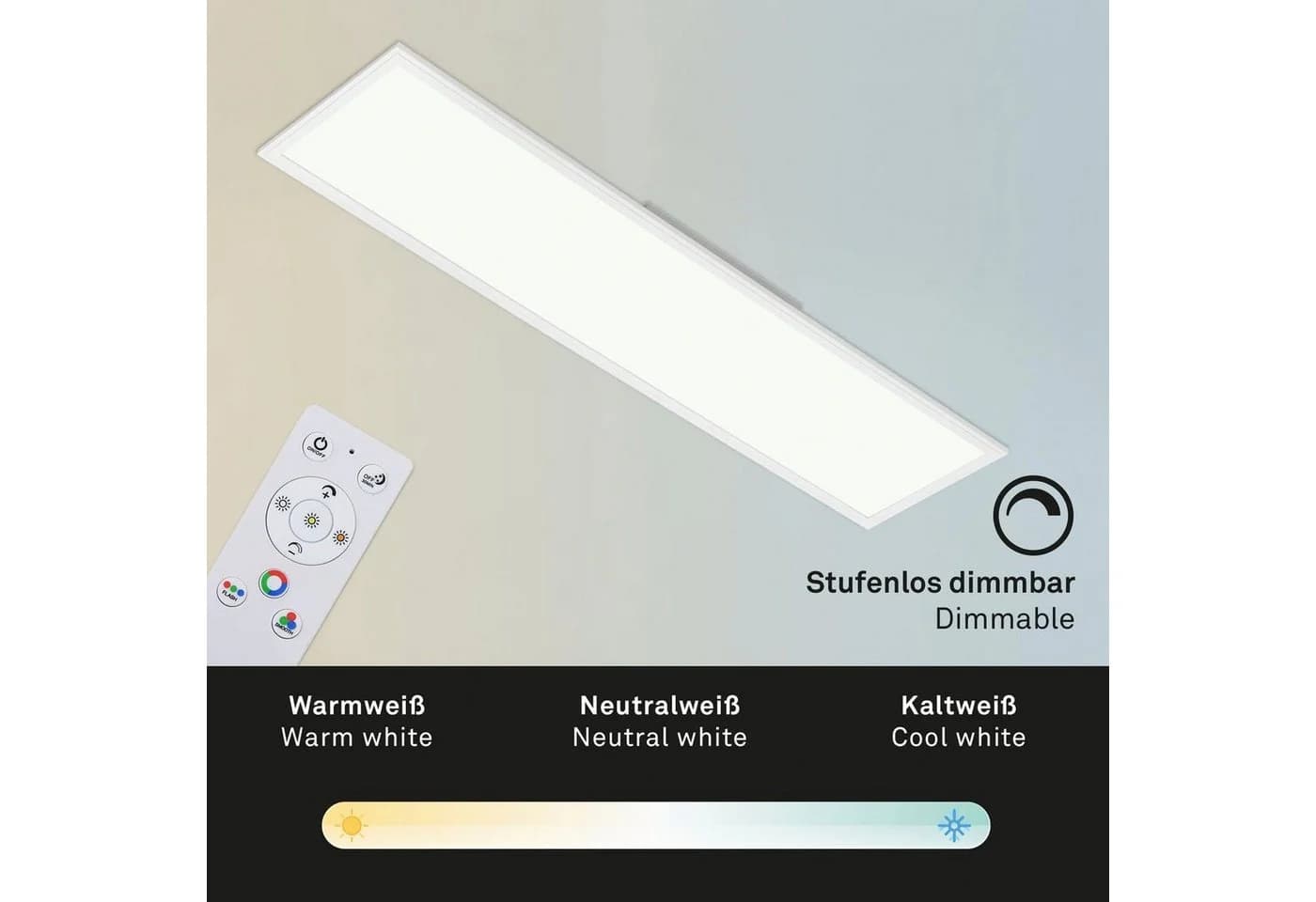 Briloner Leuchten LED Panel 7154016 Colour RGB CCT Deckenlampe 40W - Bild 5
