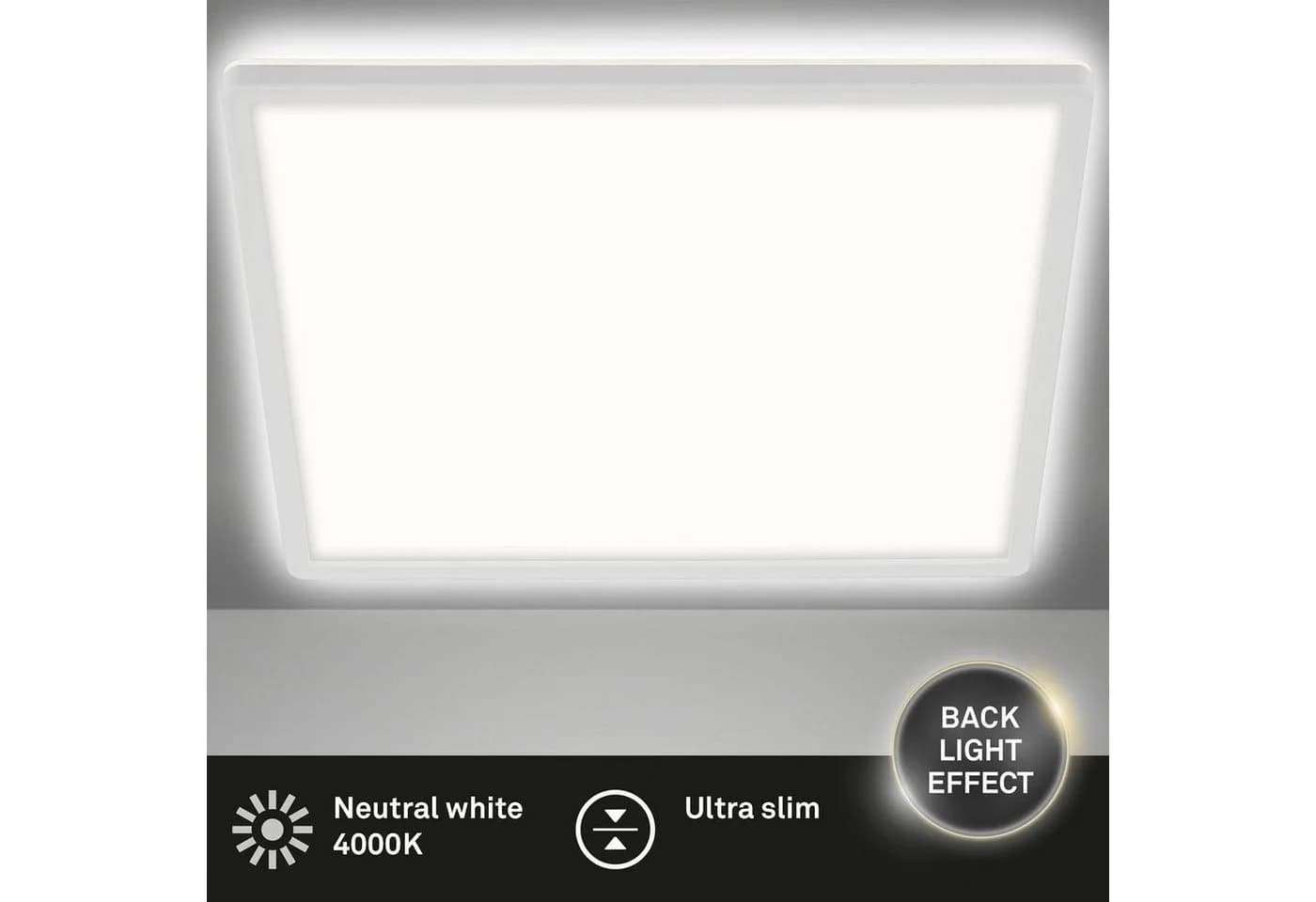 Briloner Leuchten LED Panel SLIM Weiß 18W Neutralweiß - Bild 4