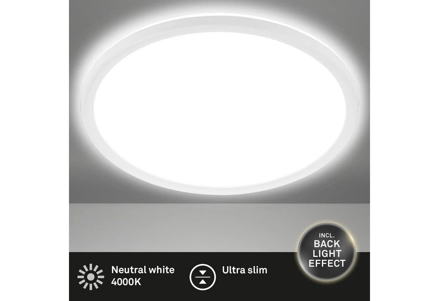 BRILONER LED Deckenleuchte Slim Weiß 22W - Bild 4