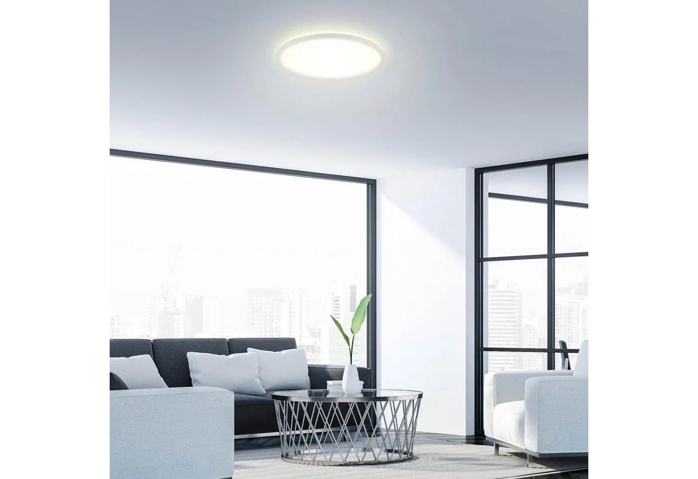 BRILONER LED Deckenleuchte Slim Weiß 22W - Bild 5