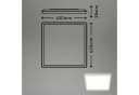 Briloner Leuchten LED Panel SLIM 42x42cm Weiß Neutralweiß Bild 5