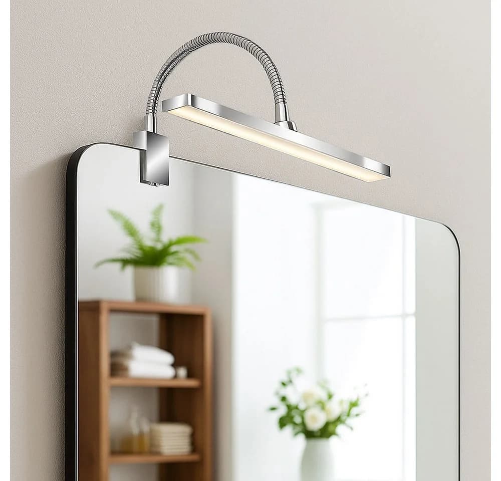 Briloner Leuchten LED Wandleuchte Chrom Dimmer