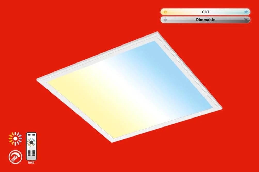 Briloner Leuchten LED Panel Piatto Weiß Dimmbar