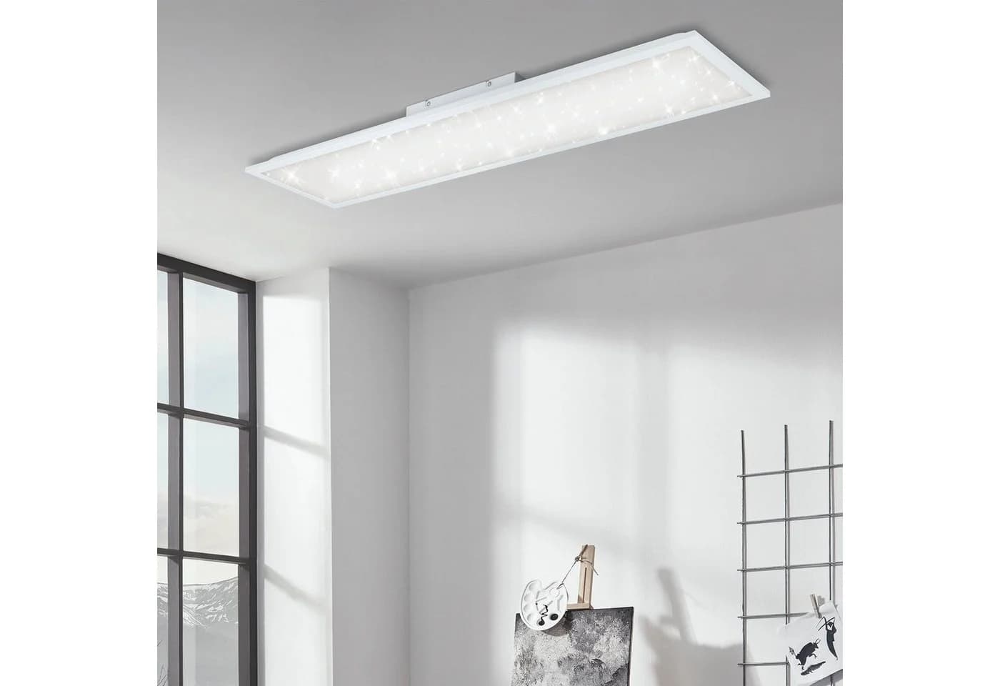 Briloner Leuchten LED Panel PALLAS CCT Weiß Fernbedienung