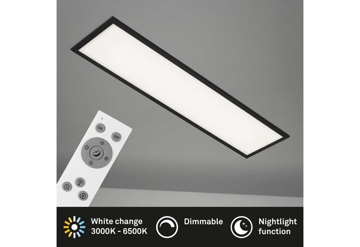 Modernes LED-Panel in Schwarz - Bild 5