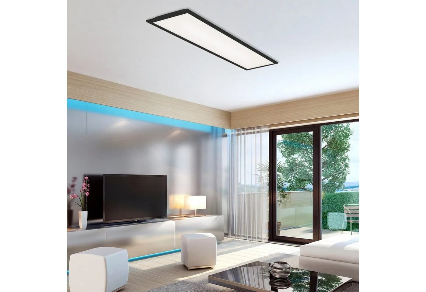 Briloner Leuchten LED Panel 7067015 Simple Schwarz
