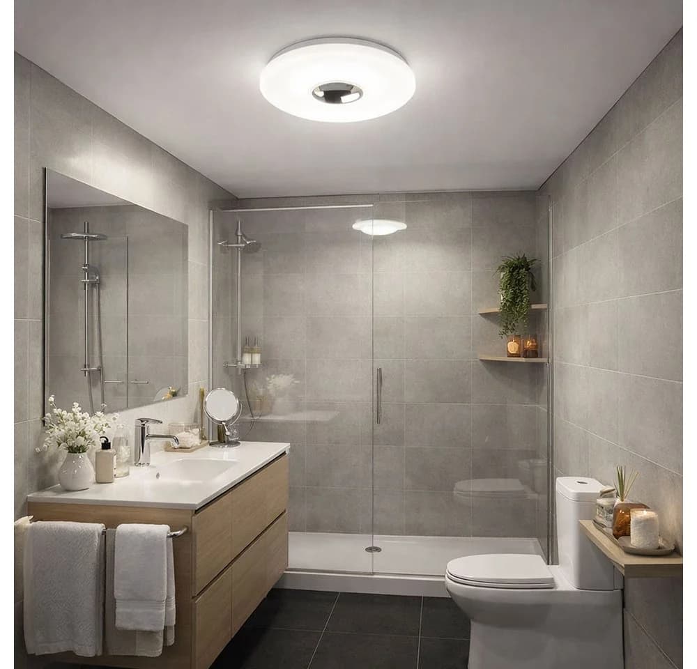 Briloner Leuchten LED Deckenleuchte IP44 Neutralweiß Chrom - Bild 4