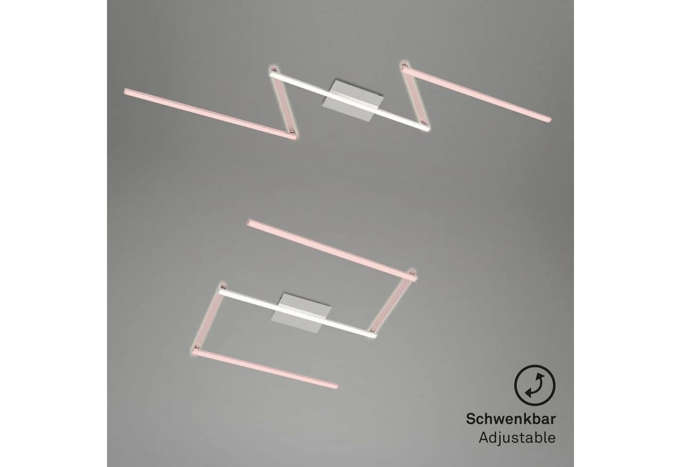 BRILONER LEUCHTEN LED Deckenleuchte STAFF Schwarz 5-flammig schwenkbar - Bild 5