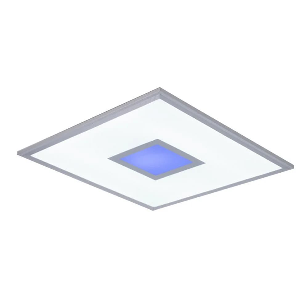 ETC-SHOP LED Deckenleuchte RGB dimmbar Silber