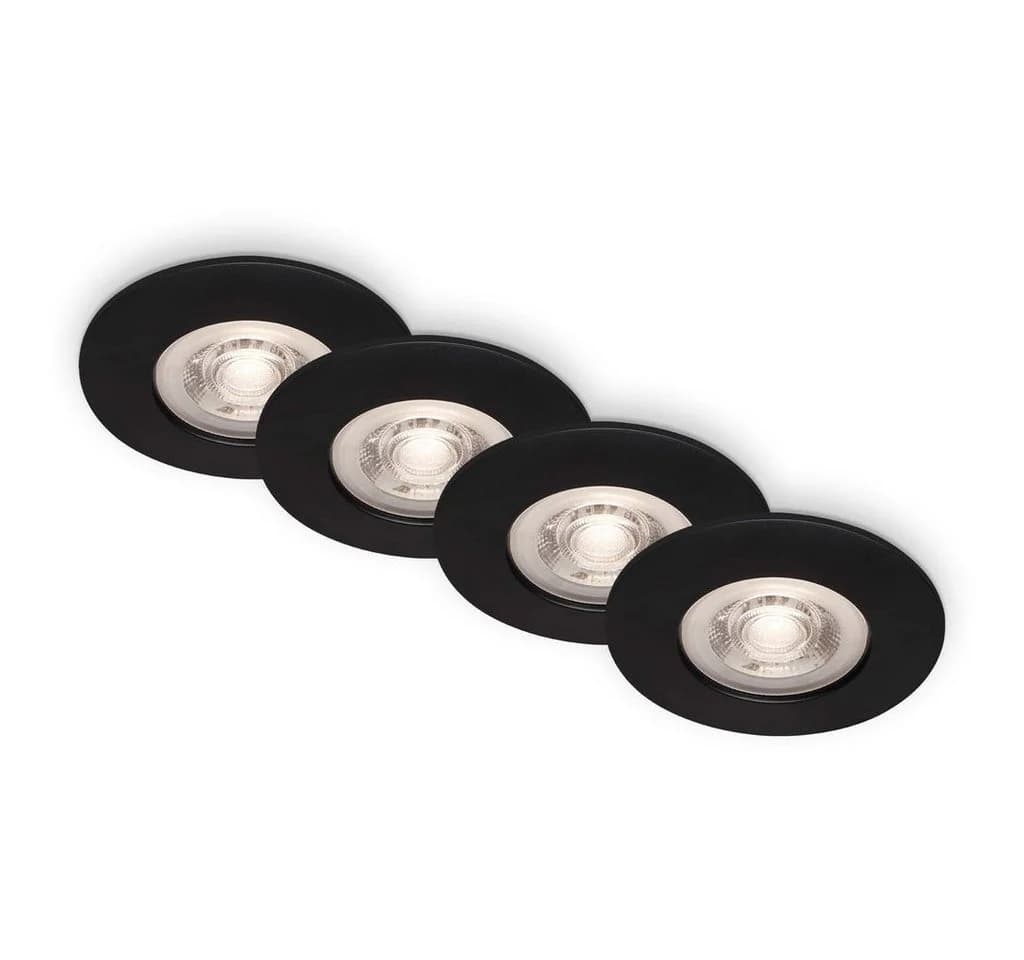Briloner Leuchten LED Einbaustrahler 7998-045 4er Set Schwarz-Matt Ultraflach - Bild 2