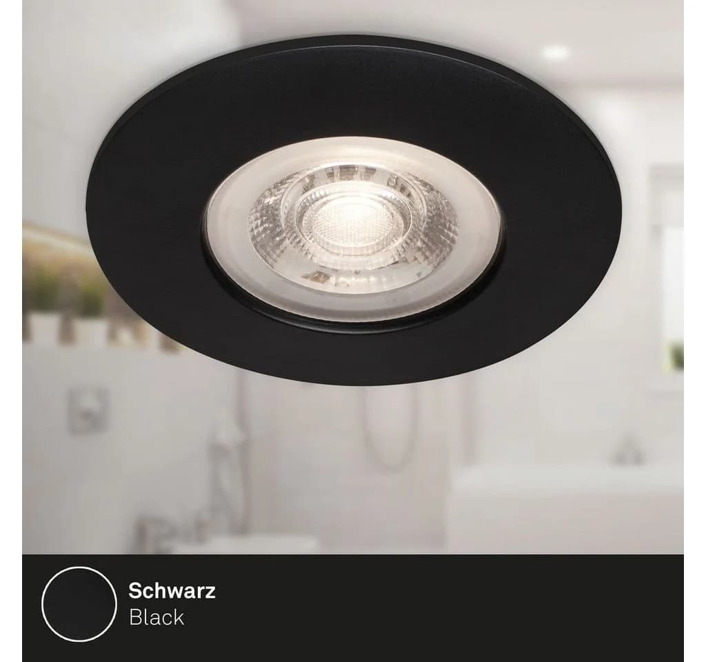Briloner Leuchten LED Einbaustrahler 7998-045 4er Set Schwarz-Matt Ultraflach - Bild 5