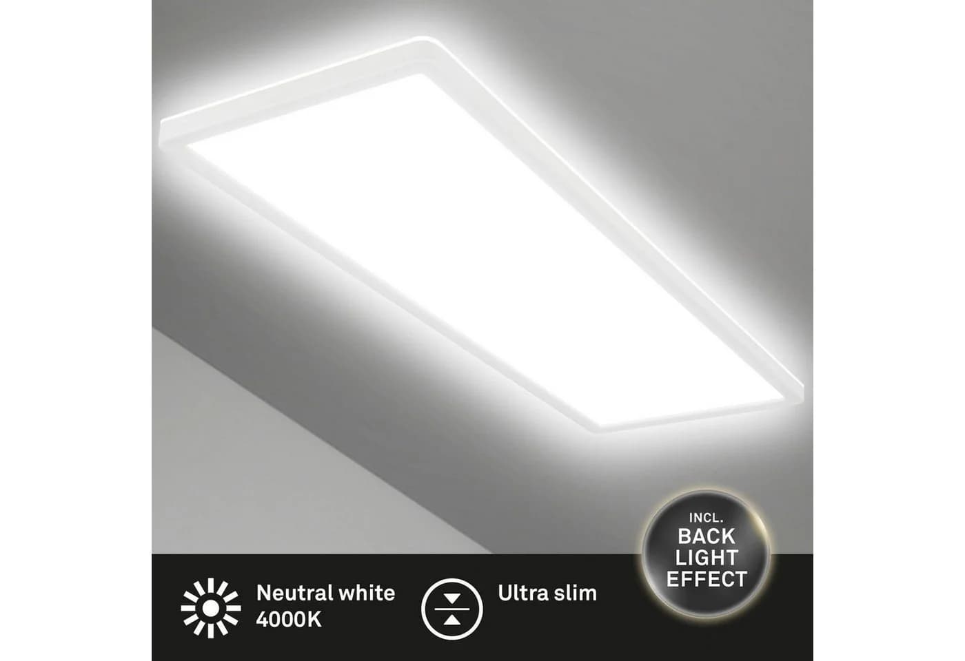 BRILONER LED Panel Slim Weiß Ultraflach Deckenlampe - Bild 4
