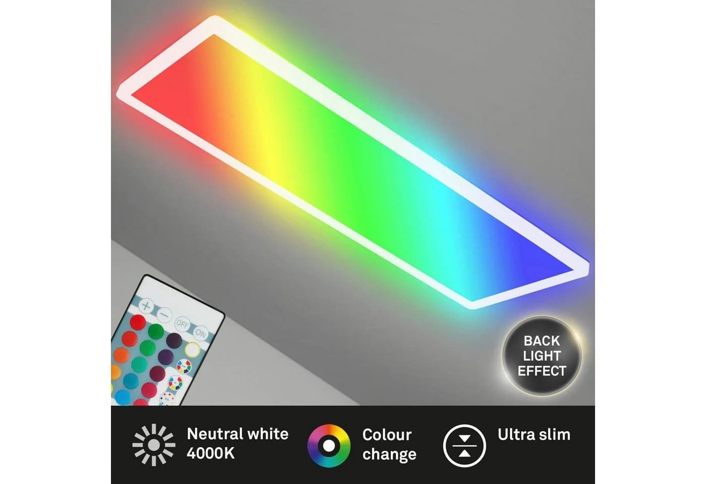 BRILONER LED Panel 7404016 SLIM Weiß RGB Dimmbar - Bild 3