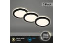 Briloner Leuchten LED Einbauleuchte 3er-Set Schwarz IP44 Bild 3