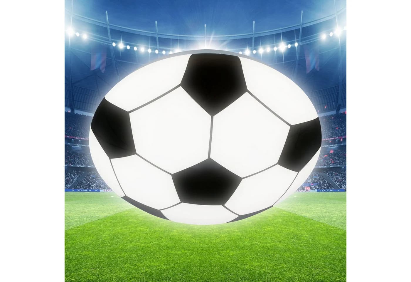 Briloner Leuchten LED Deckenleuchte Fußball Schwarz-Weiß 12W - Bild 3