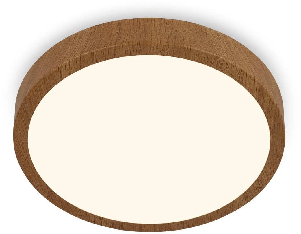Briloner Leuchten LED Deckenlampe Warmweiß Holzoptik 28cm - Bild 2