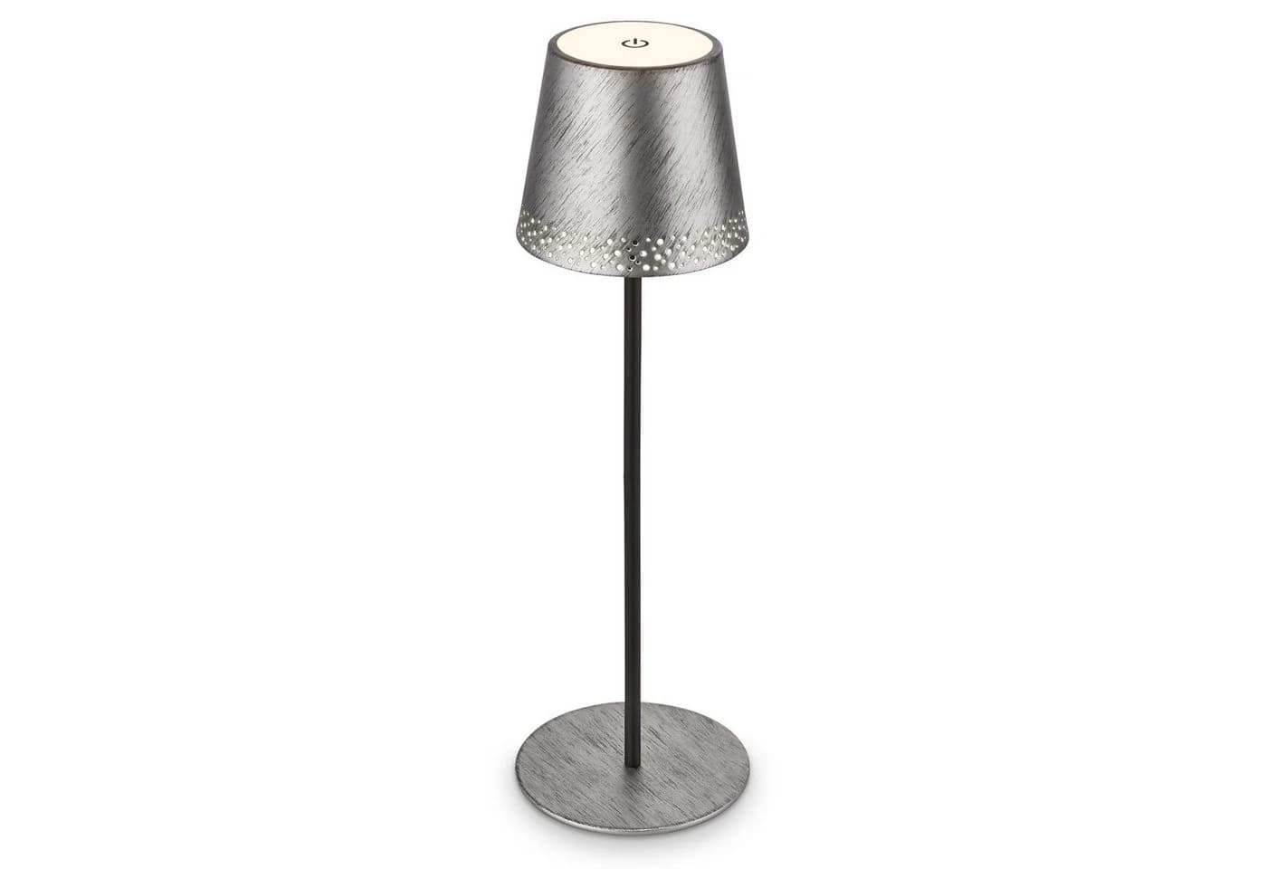 Briloner Leuchten LED Tischleuchte Kiki Antik Silber USB-C Höhenverstellbar - Bild 2