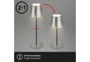 Briloner Leuchten LED Tischleuchte Kiki Antik Silber USB-C Höhenverstellbar Bild 4