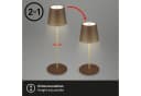 Briloner Leuchten LED Tischleuchte "KIKI" Braun-Gold Höhenverstellbar Bild 4