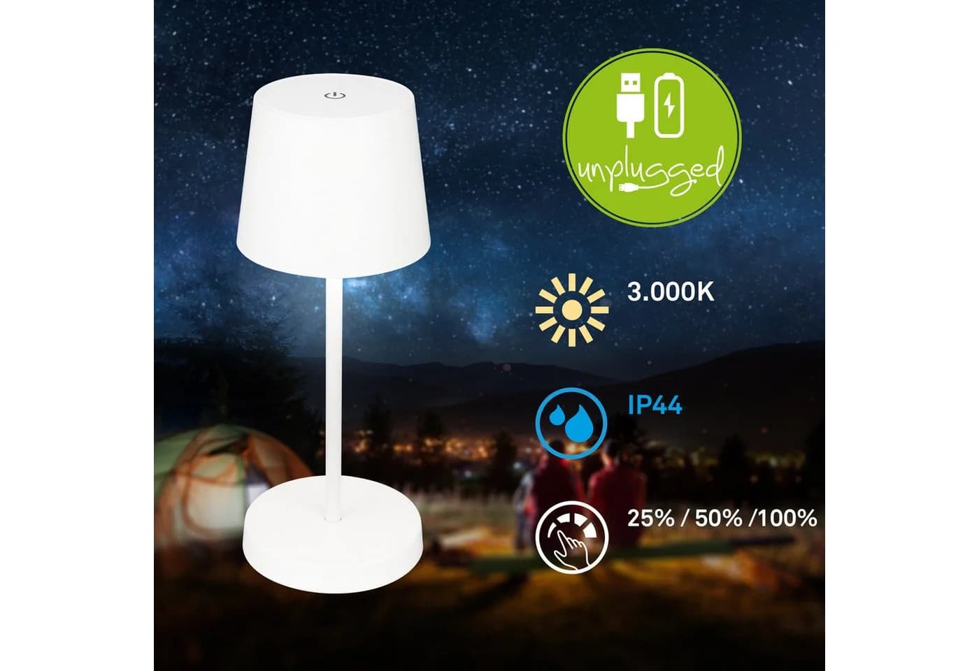 Briloner Leuchten LED Tischleuchte "PIHA" Weiß - Bild 3
