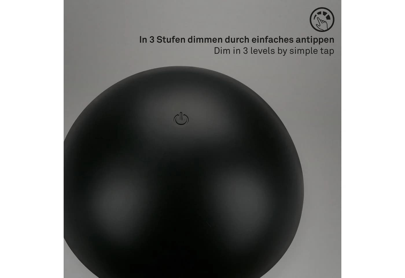BRILONER LEUCHTEN Tischleuchte FUNGO Weiß Schwarz Dimmbar Akku - Bild 4