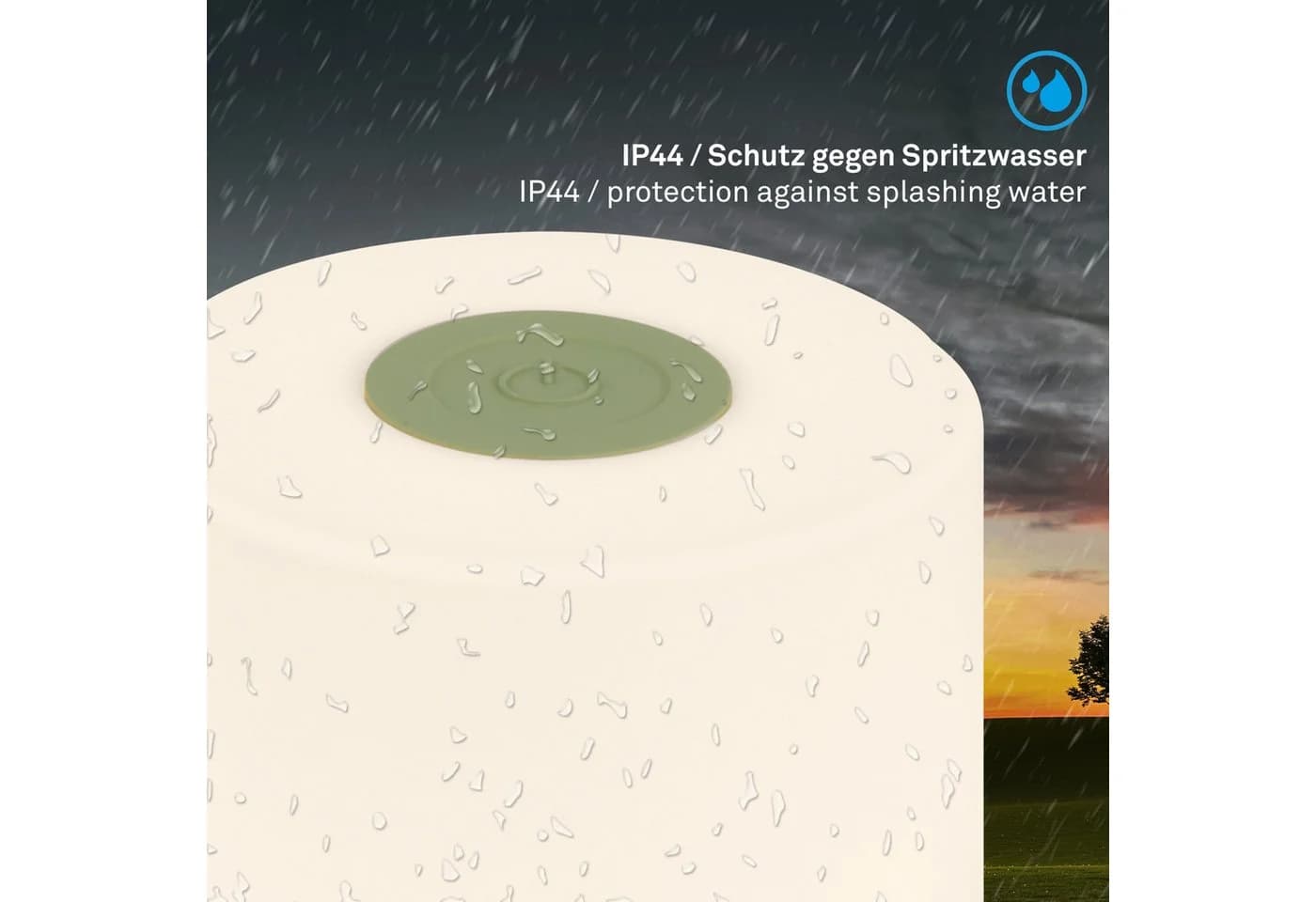 Briloner Leuchten Außen-Tischleuchte LED kabellos Akku dimmbar Warmweiß 2700K - Bild 4
