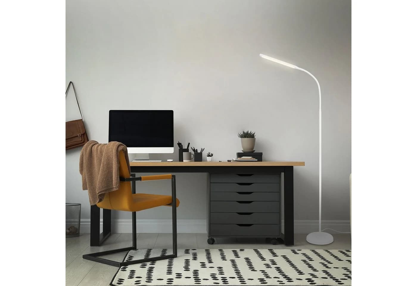 Briloner Leuchten Stehlampe PIVAZ LED Dimmbar Flexibel