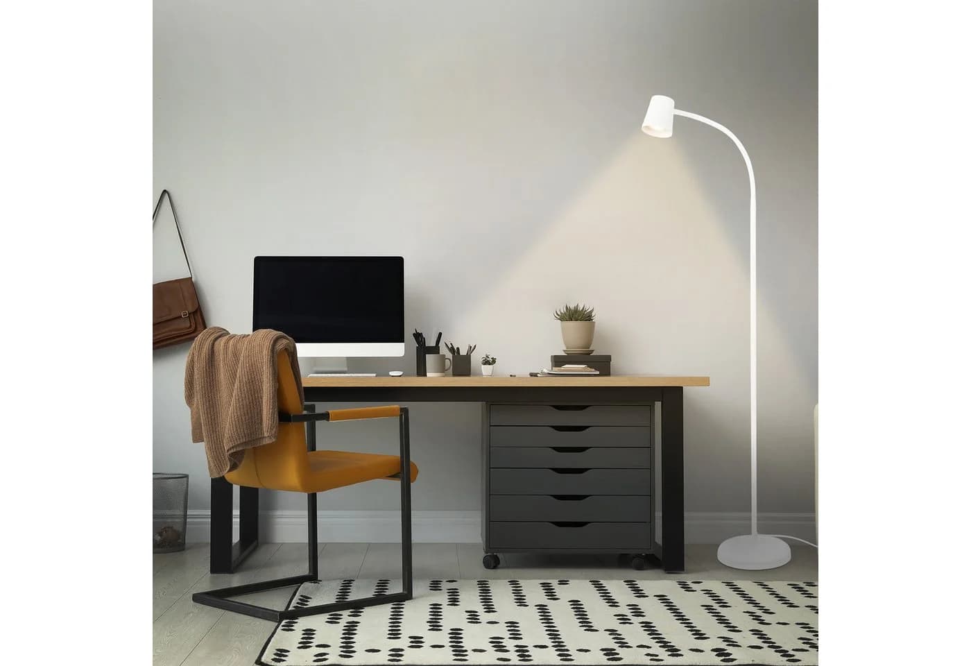 Briloner Leuchten LED Stehlampe Weiß GU10 Fußtaster - Bild 3