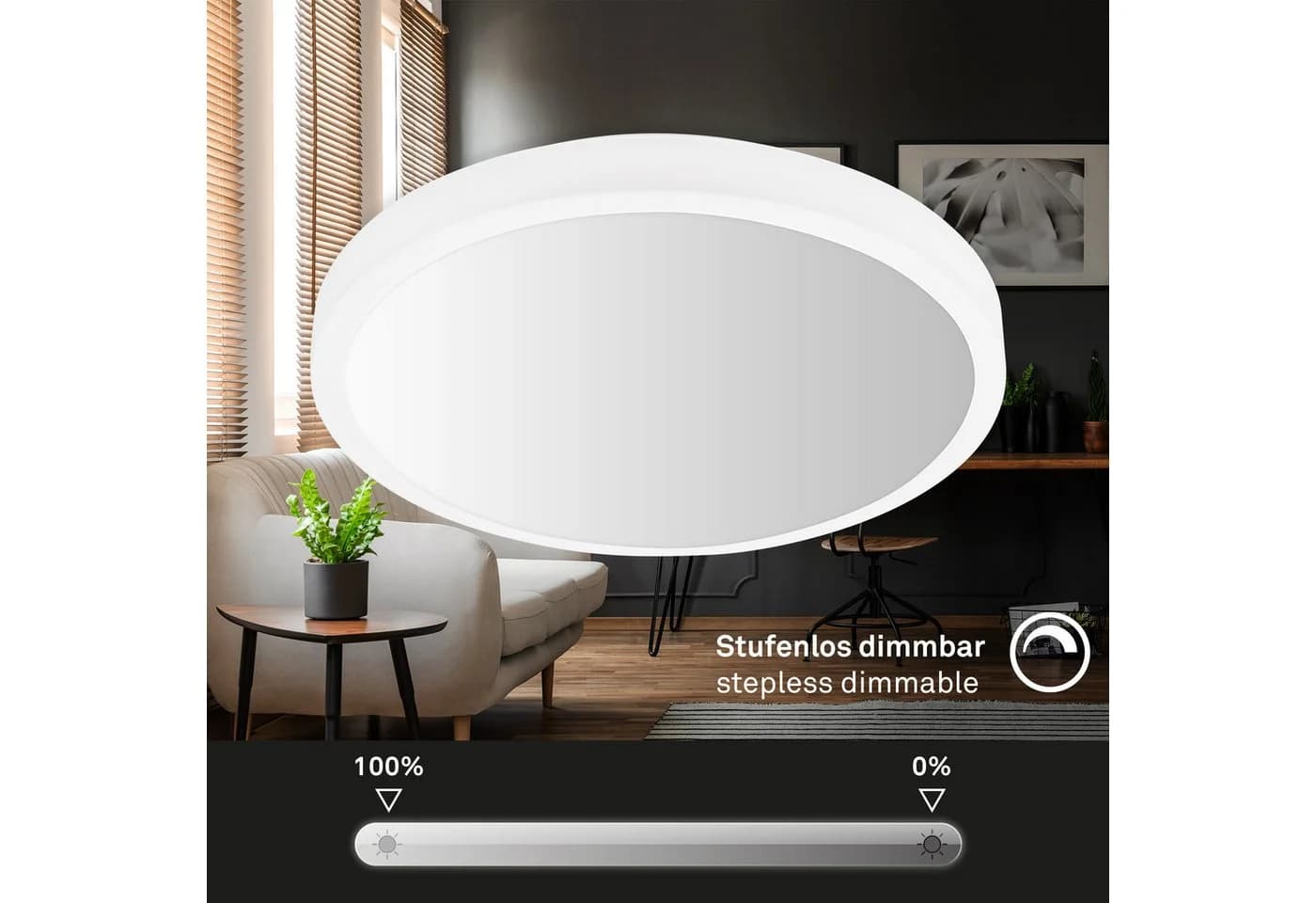 Briloner Leuchten LED Deckenleuchte 3480016 Dimmfunktion 2700K Extra-Warmweiß - Bild 5
