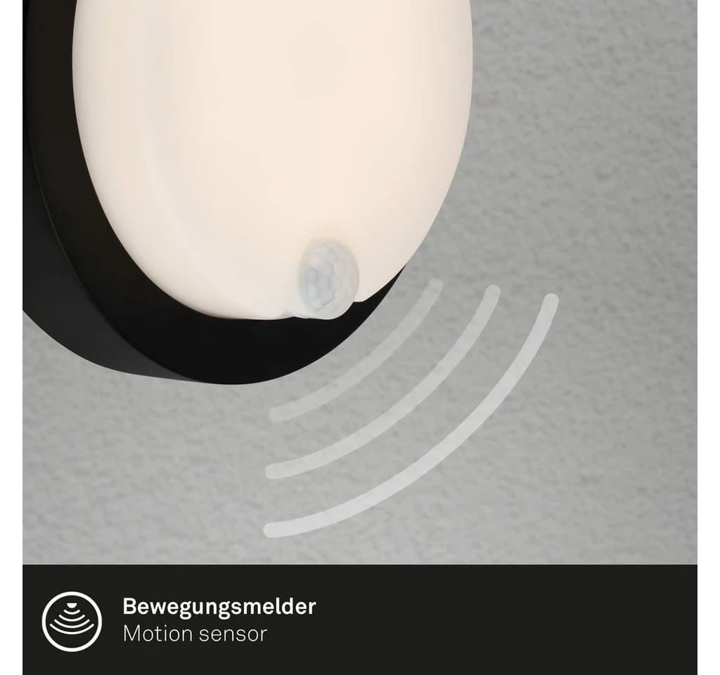 Briloner Leuchten Außen-Wandleuchte Akku LED mit Bewegungsmelder Schwarz - Bild 5