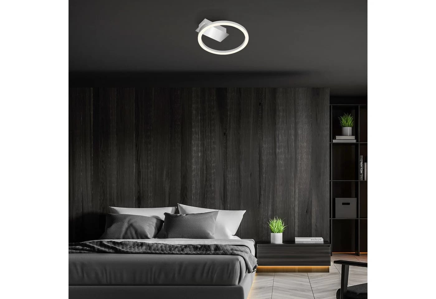 Briloner Leuchten LED Deckenleuchte Frame NICI Chrom