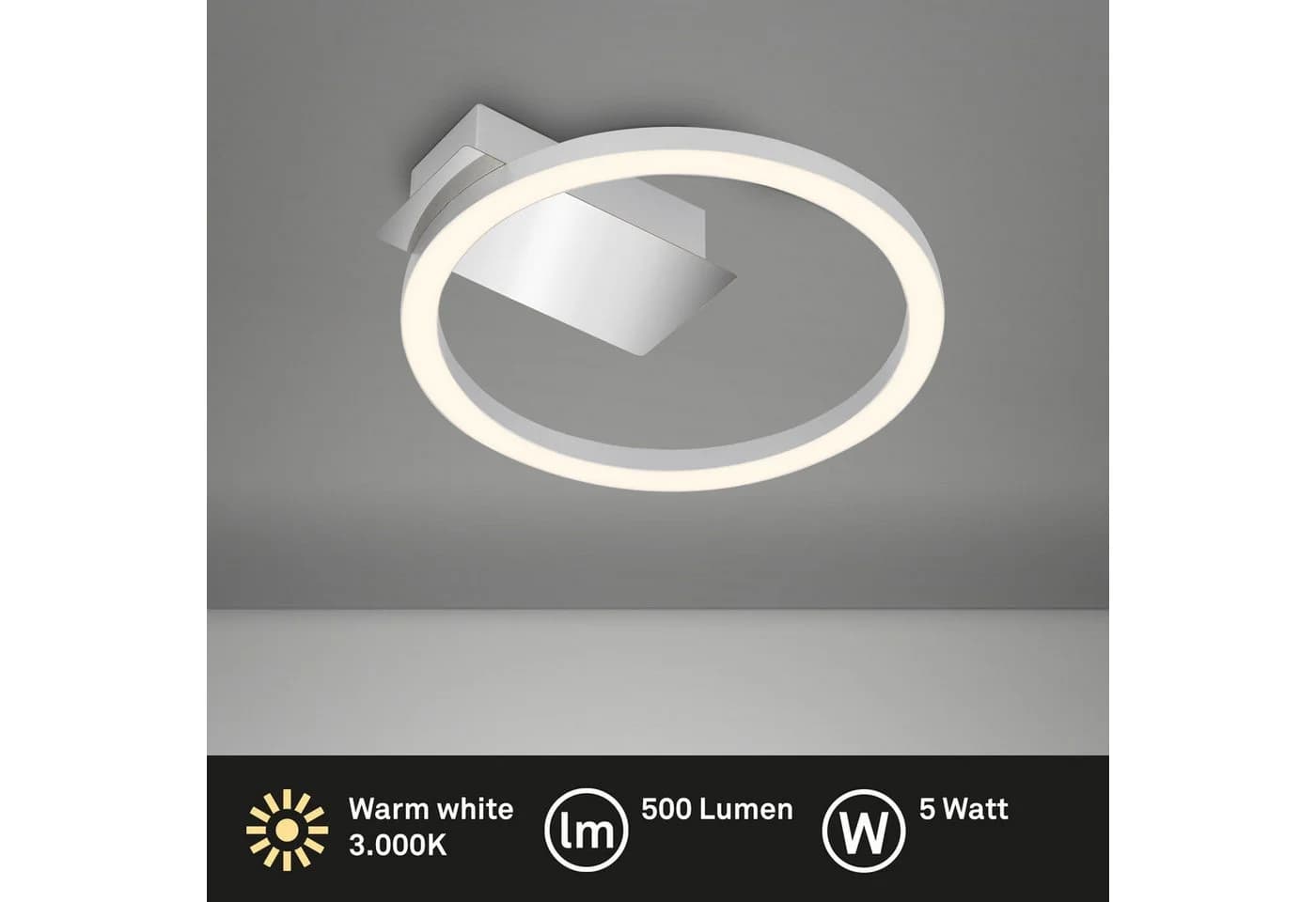 Briloner Leuchten LED Deckenleuchte Frame NICI Chrom - Bild 4