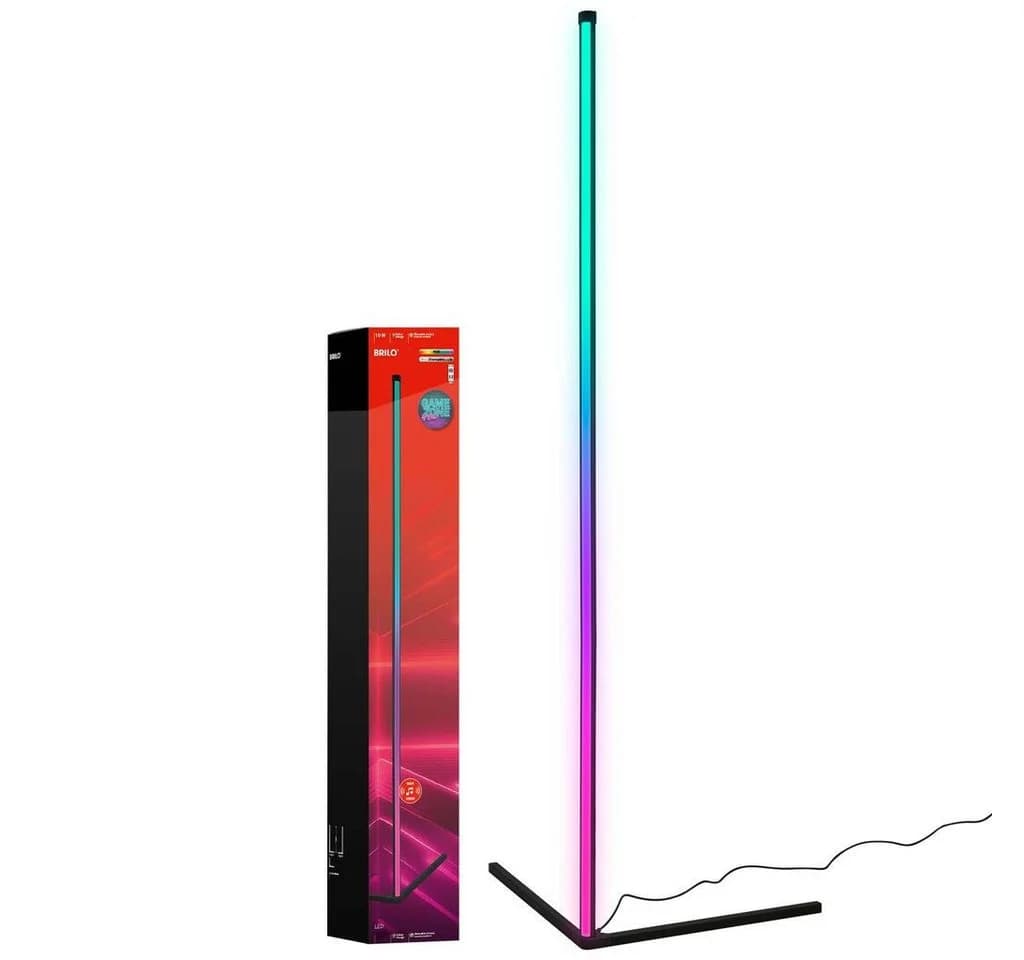 Briloner Leuchten Stehlampe REMSA RGB Gaming Dimmbar Schwarz - Bild 3