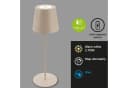 BRILONER LEUCHTEN LED Außen-Tischleuchte Coloris Beige Metall Bild 4