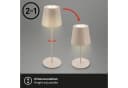 BRILONER LEUCHTEN LED Außen-Tischleuchte Coloris Beige Metall Bild 5