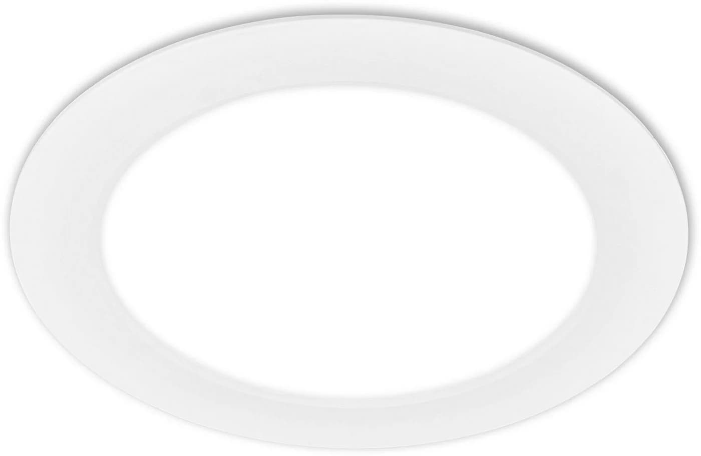 Briloner LED-Einbauleuchte Jeft, Ø 22 cm, weiß, 4000K, nicht dimmbar