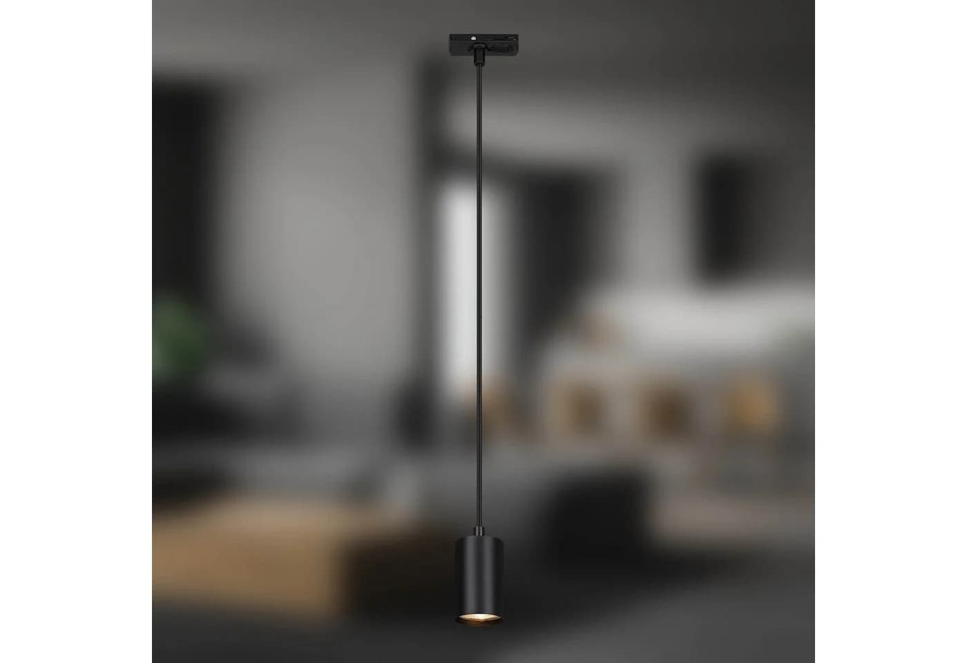 Briloner Leuchten Schienensystem-Leuchte RAIL - Pendelleuchte Schwarz Matt 144cm - Bild 2