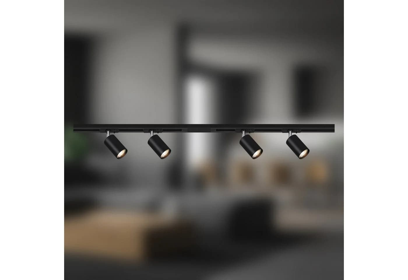 Briloner Leuchten Schienensystem-Sets RAIL 1,5 m Schwarz - Bild 3