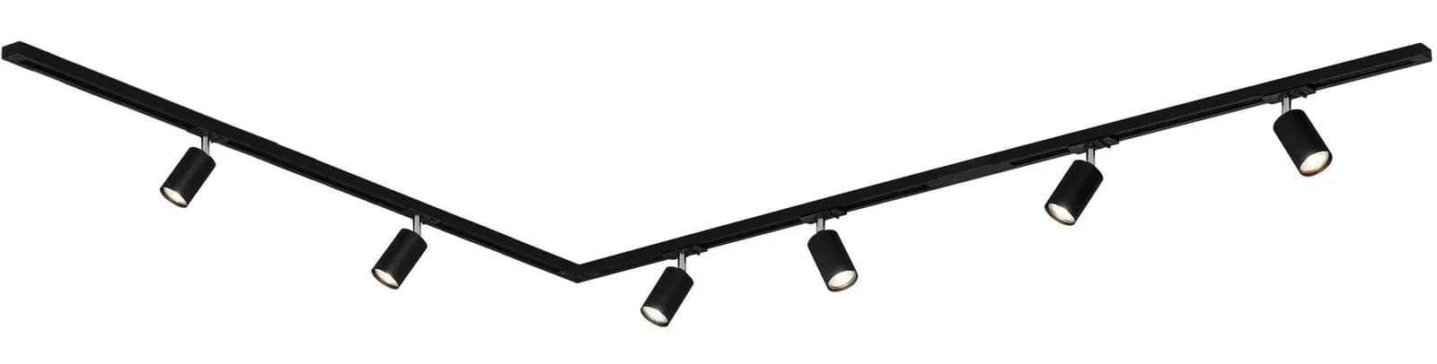 BRILONER LEUCHTEN Schienensystem-Sets "RAIL" Schwarz 3m