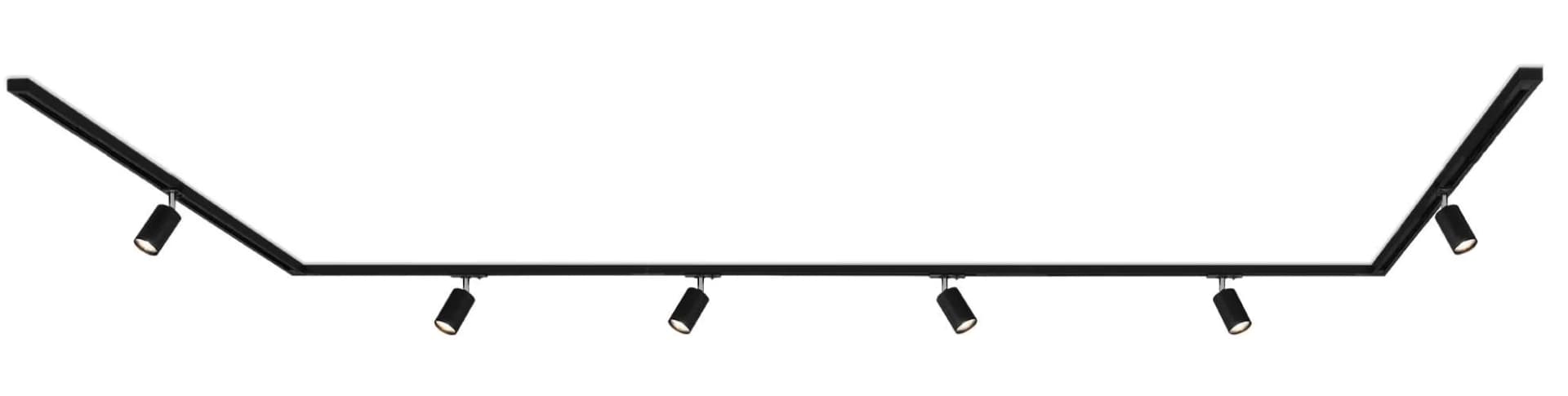 BRILONER LEUCHTEN Schienensystem RAIL 4,5m Schwarz GU10