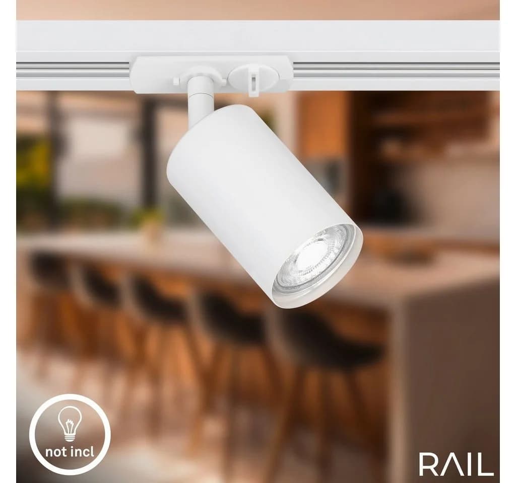 Briloner Leuchten Schienensystem RAIL 2,25m Weiß mit Pendelleuchten - Bild 4