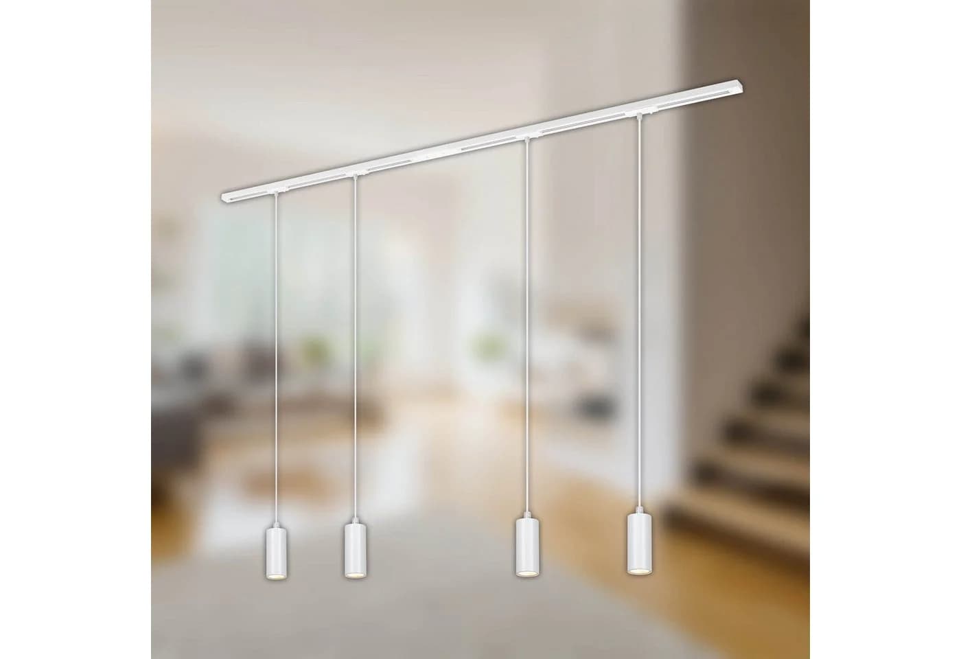 Briloner Schienensystem RAIL 230 V Weiß 4 LED-Pendel 1,5 m - Bild 3