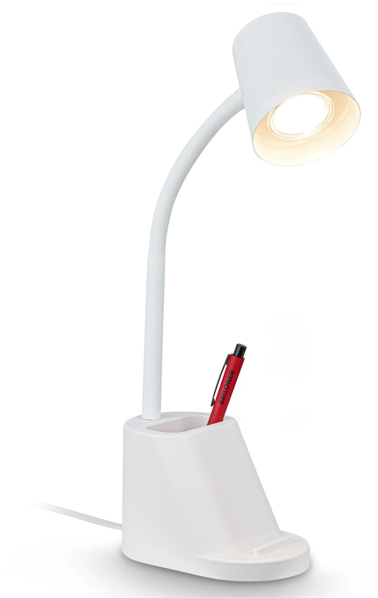 BRILONER LEUCHTEN Schreibtischlampe PAHU Weiß Flexibel GU10