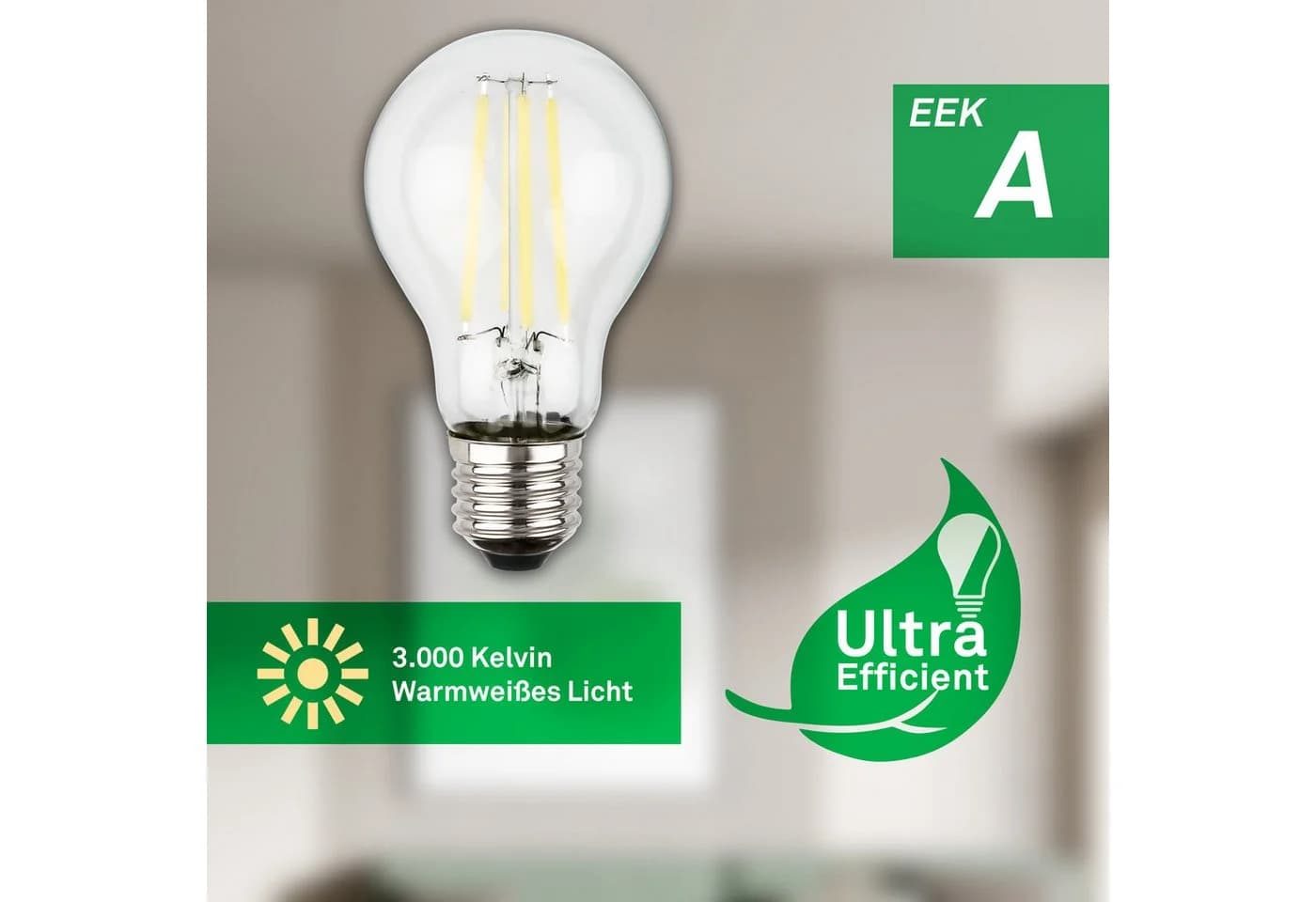 Briloner Leuchten LED-Leuchtmittel A60 E27 Warmweiß 5W 2er Set - Bild 5