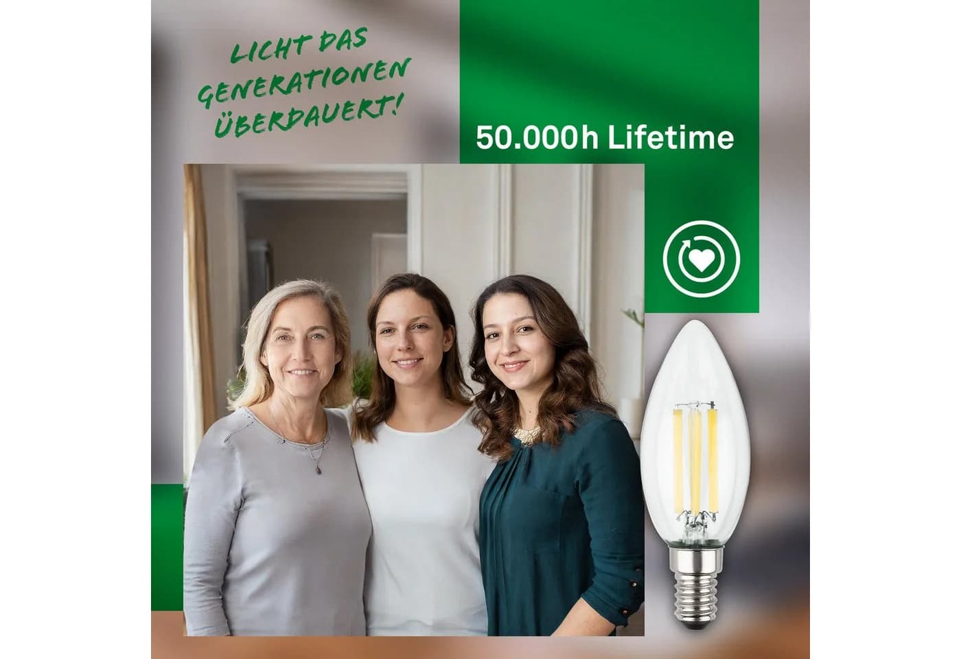 Briloner Leuchten LED-Leuchtmittel E14 Warmweiß 4W 2er Set - Bild 4