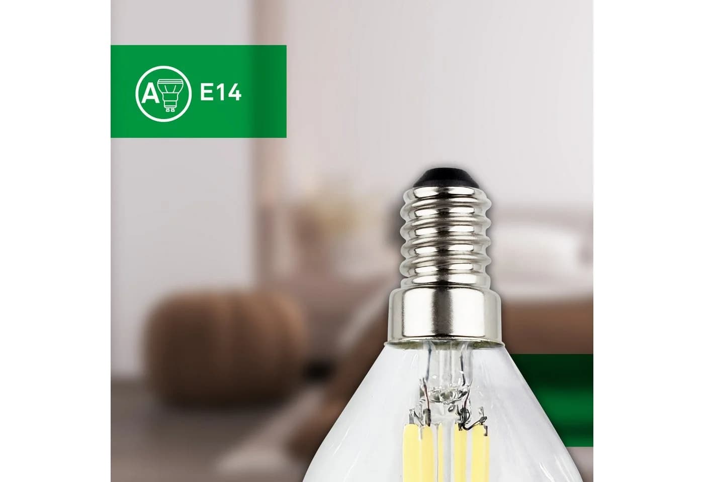 LED-Leuchtmittel Tropfen E14 klar Warmweiß - Bild 4