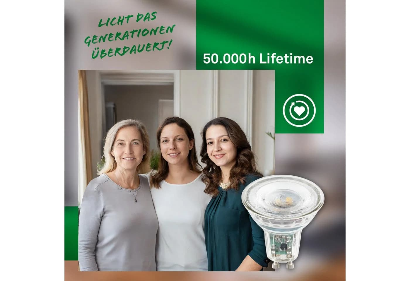 Briloner Leuchten LED-Leuchtmittel GU10 Warmweiß 2,5W 450 Lumen 2er Set - Bild 5