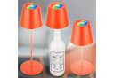 Briloner Leuchten LED Tischleuchte Akku Flaschenaufsatz Orange 3-in1 Bild 1