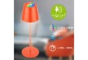 Briloner Leuchten LED Tischleuchte Akku Flaschenaufsatz Orange 3-in1 Bild 3